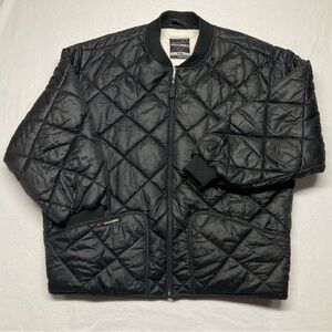 SouthPole Black Quilted Bomber‎ Jacket Y2K Sz XXL Oversized Vintage Streetwear